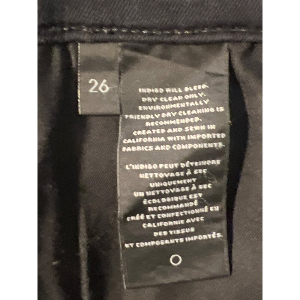 J Brand Womens Maria Skinny Jeans Black Cristalline Denim Size 26 USA - Picture 6 of 6